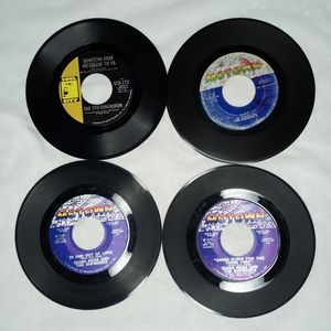 Motown Soul Vinyl 45's Lot Of 4 Dianna Ross The Jackson 5 The 5th Dimension